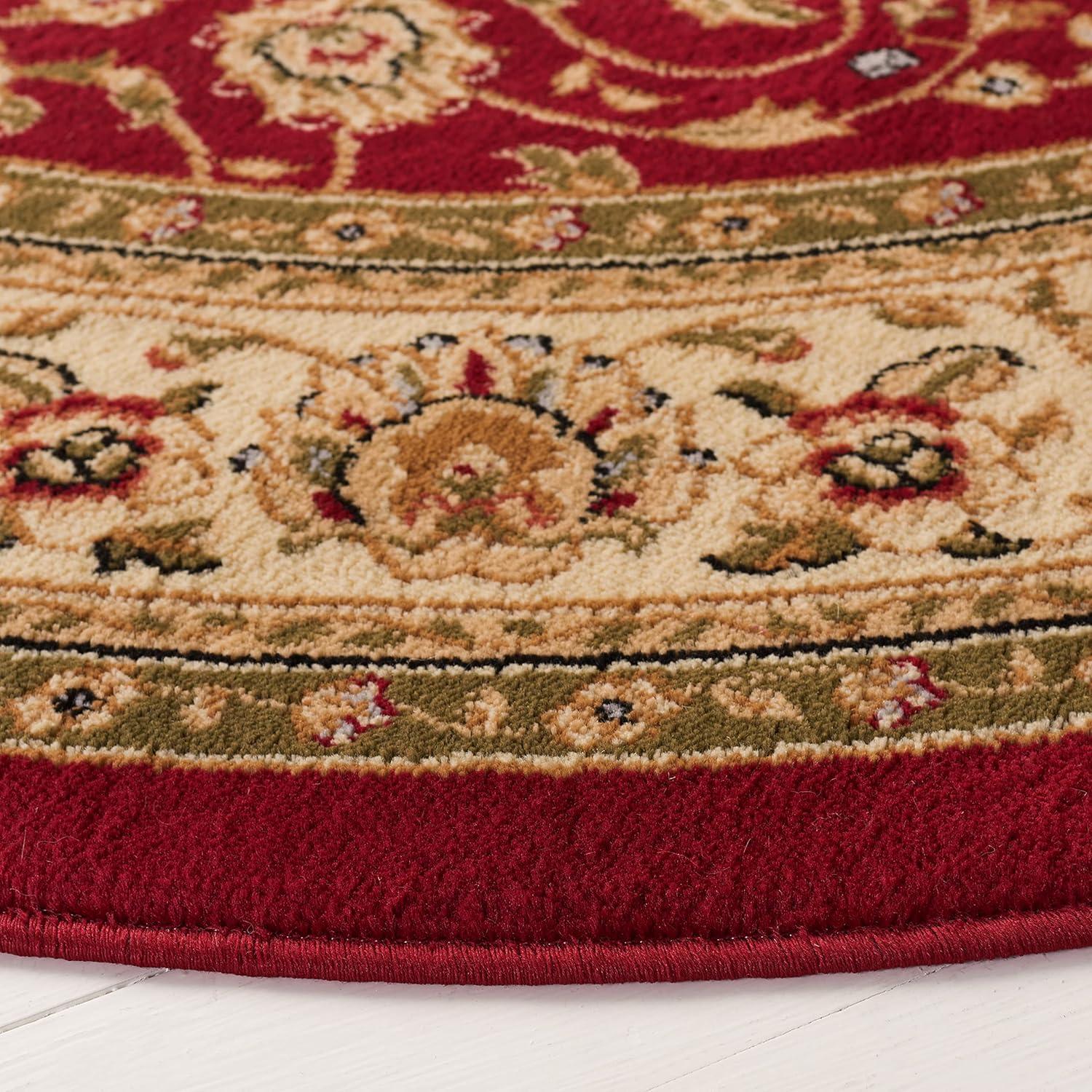 image:imageSAFAVIEH Lyndhurst Collection Area Rug 8 x 11 Red amp Ivory Traditional Oriental Design NonShedding amp Easy Care Ideal for High Traffic Areas in Living Room Bedroom LNH312ARedIvory