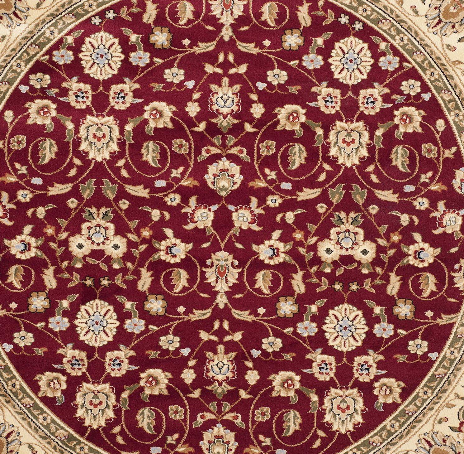 image:imageSAFAVIEH Lyndhurst Collection Area Rug 8 x 11 Red amp Ivory Traditional Oriental Design NonShedding amp Easy Care Ideal for High Traffic Areas in Living Room Bedroom LNH312ARedIvory