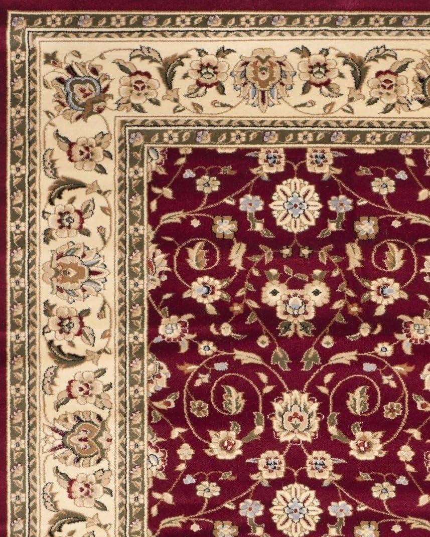 image:imageSAFAVIEH Lyndhurst Collection Area Rug 8 x 11 Red amp Ivory Traditional Oriental Design NonShedding amp Easy Care Ideal for High Traffic Areas in Living Room Bedroom LNH312ARedIvory