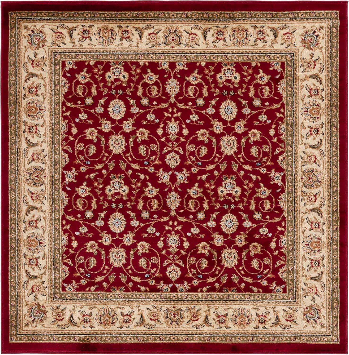 image:imageSAFAVIEH Lyndhurst Collection Area Rug 8 x 11 Red amp Ivory Traditional Oriental Design NonShedding amp Easy Care Ideal for High Traffic Areas in Living Room Bedroom LNH312ARedIvory