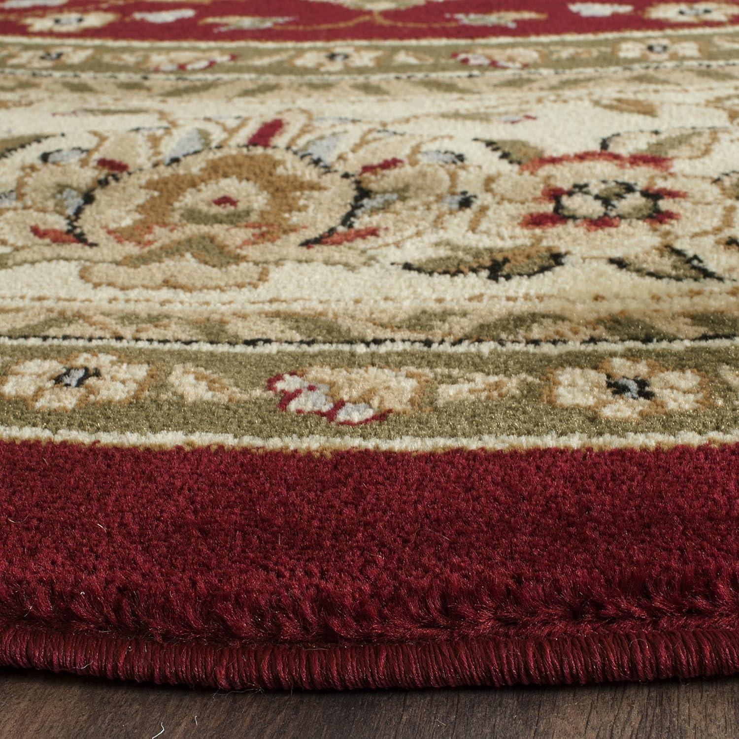 image:imageSAFAVIEH Lyndhurst Collection Area Rug 8 x 11 Red amp Ivory Traditional Oriental Design NonShedding amp Easy Care Ideal for High Traffic Areas in Living Room Bedroom LNH312ARedIvory