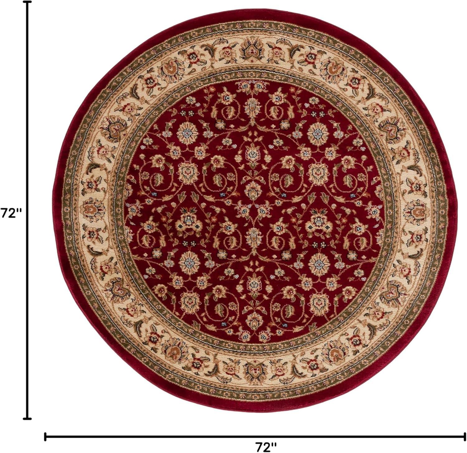 image:imageSAFAVIEH Lyndhurst Collection Area Rug 8 x 11 Red amp Ivory Traditional Oriental Design NonShedding amp Easy Care Ideal for High Traffic Areas in Living Room Bedroom LNH312ARedIvory