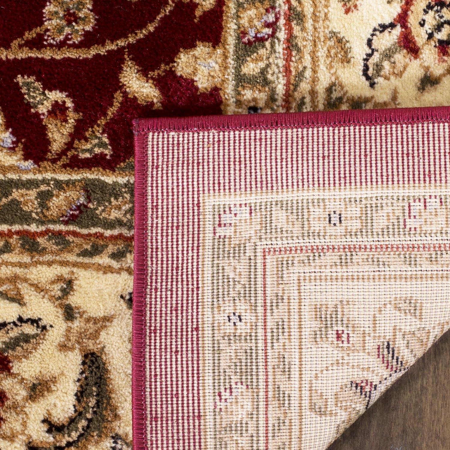 image:imageSAFAVIEH Lyndhurst Collection Area Rug 8 x 11 Red amp Ivory Traditional Oriental Design NonShedding amp Easy Care Ideal for High Traffic Areas in Living Room Bedroom LNH312ARedIvory