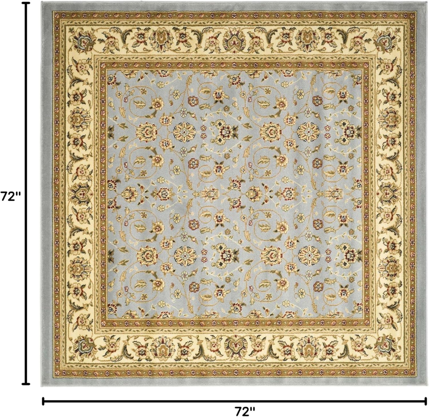 image:imageSAFAVIEH Lyndhurst Collection Area Rug 8 x 11 Red amp Ivory Traditional Oriental Design NonShedding amp Easy Care Ideal for High Traffic Areas in Living Room Bedroom LNH312ALight Blue Ivory