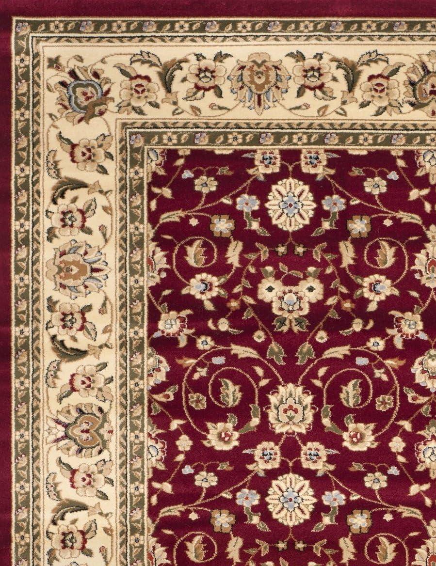 image:imageSAFAVIEH Lyndhurst Collection Area Rug 8 x 11 Red amp Ivory Traditional Oriental Design NonShedding amp Easy Care Ideal for High Traffic Areas in Living Room Bedroom LNH312ARedIvory