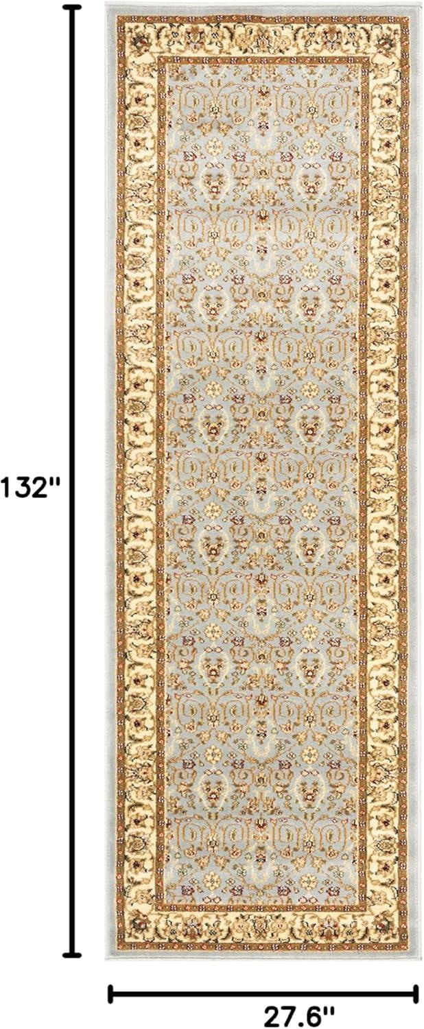image:imageSAFAVIEH Lyndhurst Collection Area Rug 8 x 11 Red amp Ivory Traditional Oriental Design NonShedding amp Easy Care Ideal for High Traffic Areas in Living Room Bedroom LNH312ALight Blue Ivory