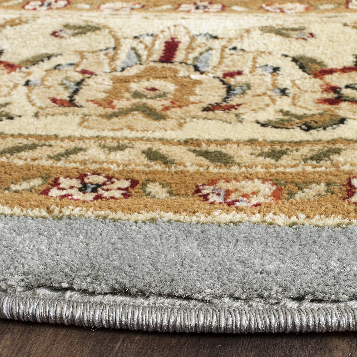 image:imageSAFAVIEH Lyndhurst Collection Area Rug 8 x 11 Red amp Ivory Traditional Oriental Design NonShedding amp Easy Care Ideal for High Traffic Areas in Living Room Bedroom LNH312ALight Blue Ivory