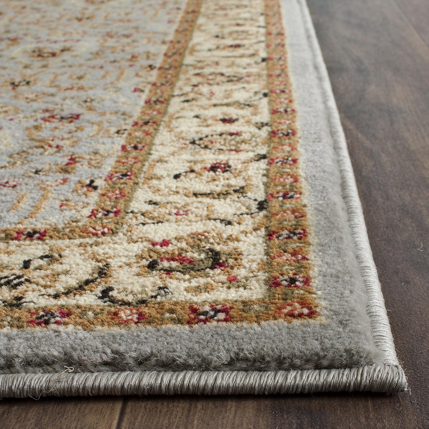 image:imageSAFAVIEH Lyndhurst Collection Area Rug 8 x 11 Red amp Ivory Traditional Oriental Design NonShedding amp Easy Care Ideal for High Traffic Areas in Living Room Bedroom LNH312ALight Blue Ivory