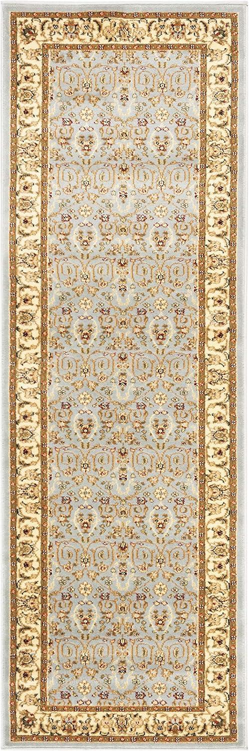 image:imageSAFAVIEH Lyndhurst Collection Area Rug 8 x 11 Red amp Ivory Traditional Oriental Design NonShedding amp Easy Care Ideal for High Traffic Areas in Living Room Bedroom LNH312ALight Blue Ivory