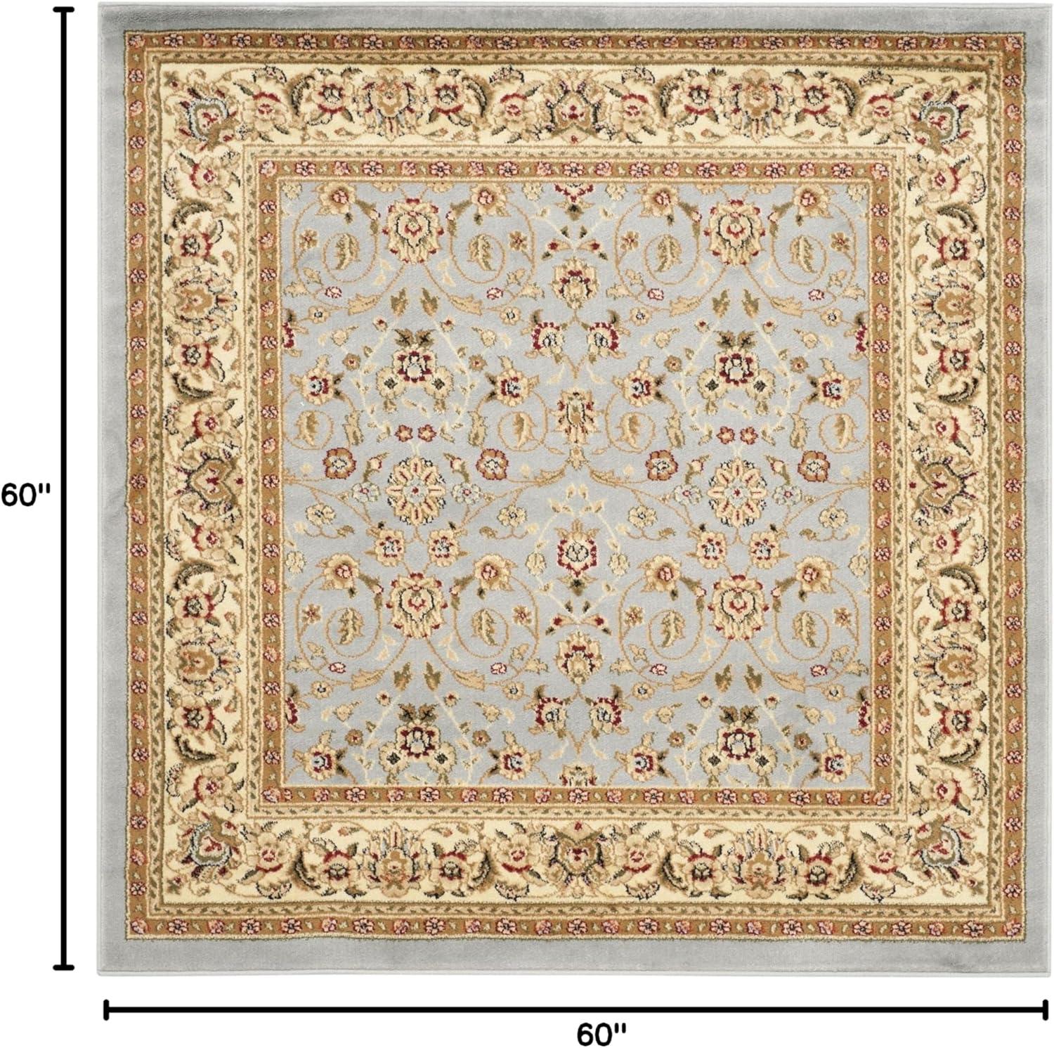 image:imageSAFAVIEH Lyndhurst Collection Area Rug 8 x 11 Red amp Ivory Traditional Oriental Design NonShedding amp Easy Care Ideal for High Traffic Areas in Living Room Bedroom LNH312ALight Blue Ivory