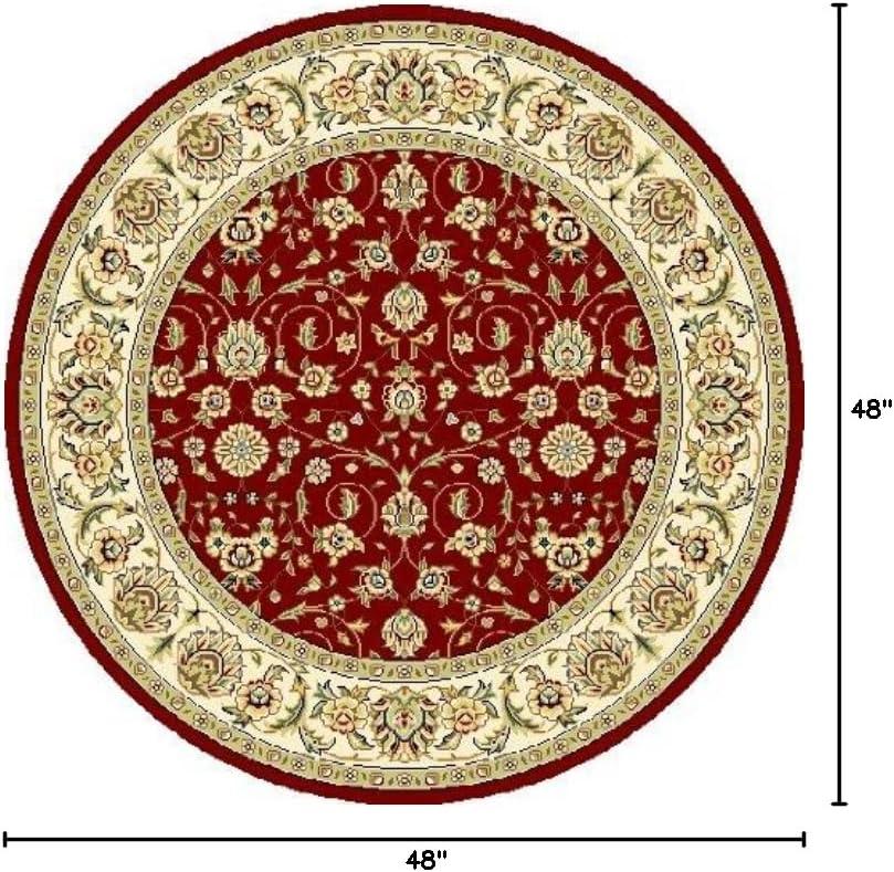 image:imageSAFAVIEH Lyndhurst Collection Area Rug 8 x 11 Red amp Ivory Traditional Oriental Design NonShedding amp Easy Care Ideal for High Traffic Areas in Living Room Bedroom LNH312ARedIvory