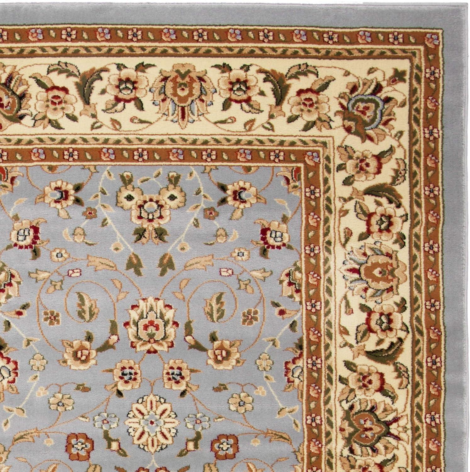 image:imageSAFAVIEH Lyndhurst Collection Area Rug 8 x 11 Red amp Ivory Traditional Oriental Design NonShedding amp Easy Care Ideal for High Traffic Areas in Living Room Bedroom LNH312ALight Blue Ivory