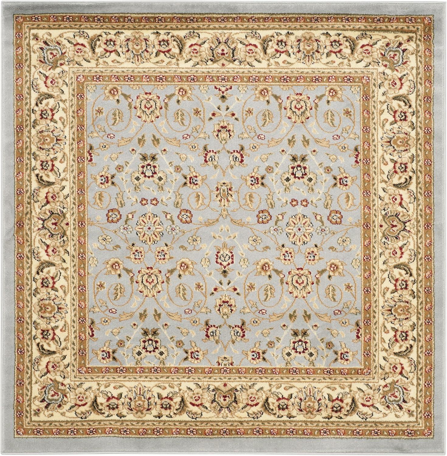 image:imageSAFAVIEH Lyndhurst Collection Area Rug 8 x 11 Red amp Ivory Traditional Oriental Design NonShedding amp Easy Care Ideal for High Traffic Areas in Living Room Bedroom LNH312ALight Blue Ivory