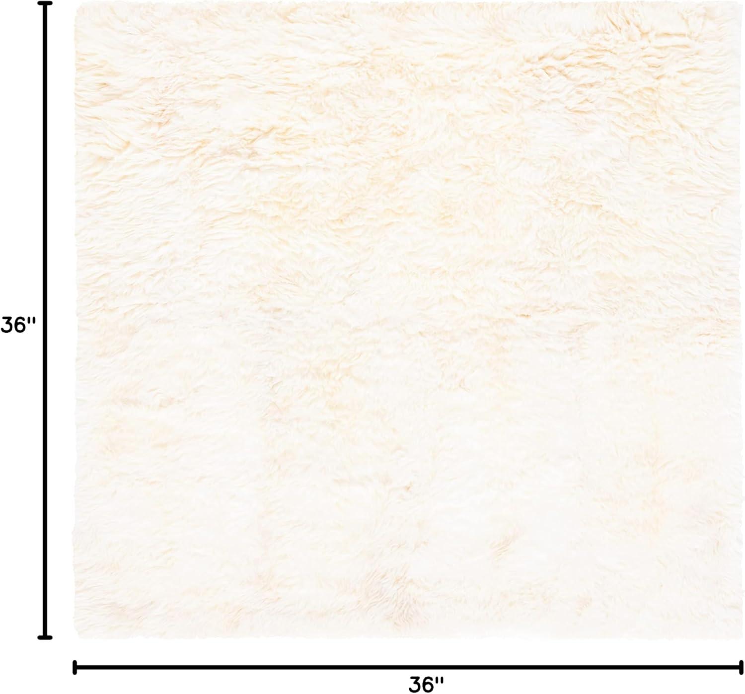 image:imageSAFAVIEH Sheep Skin Collection Accent Rug 4 x 6 Natural amp White Handmade Rustic Glam Genuine Pelt 34inch Thick Ideal for High Traffic Areas in Entryway Living Room Bedroom SHS211ANaturalWhite
