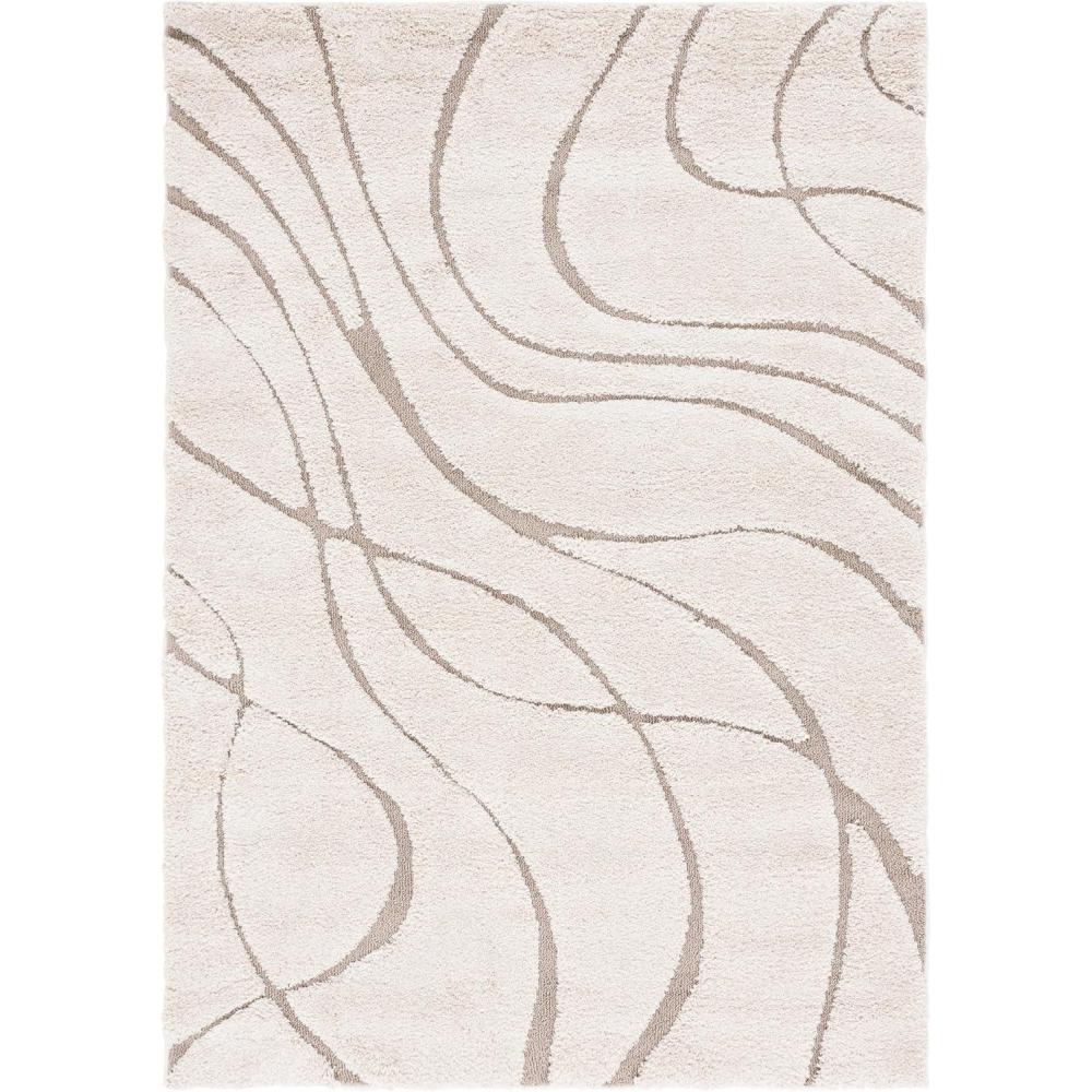 image:imageSAFAVIEH Area Rug 8x10 Florida Shag Collection Large Grey amp Grey NonShedding amp Easy Cleaning Plush Thick Pile Ideal for Living Room Bedroom Dining Space SG471080CreamBeige