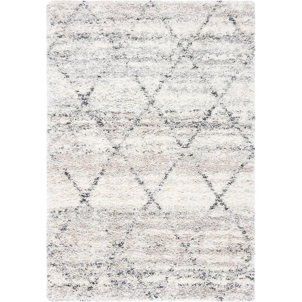 image:imageSAFAVIEH Area Rug 8x10 Fontana Shag Collection Large Grey amp Ivory Modern Design NonShedding amp Easy Cleaning Ultra Plush Thick Pile Ideal for Living Room Bedroom Dining Space FNT886FGreyIvory