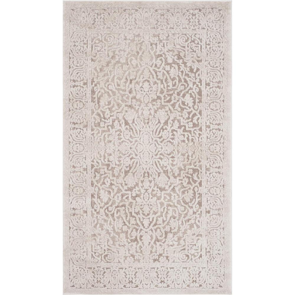 image:imageSAFAVIEH Area Rug 8x10 Reflection Collection Large Light Grey amp Cream NonShedding amp Easy Cleaning Ideal for Living Room Bedroom Dining Space RFT670CBeigeCream