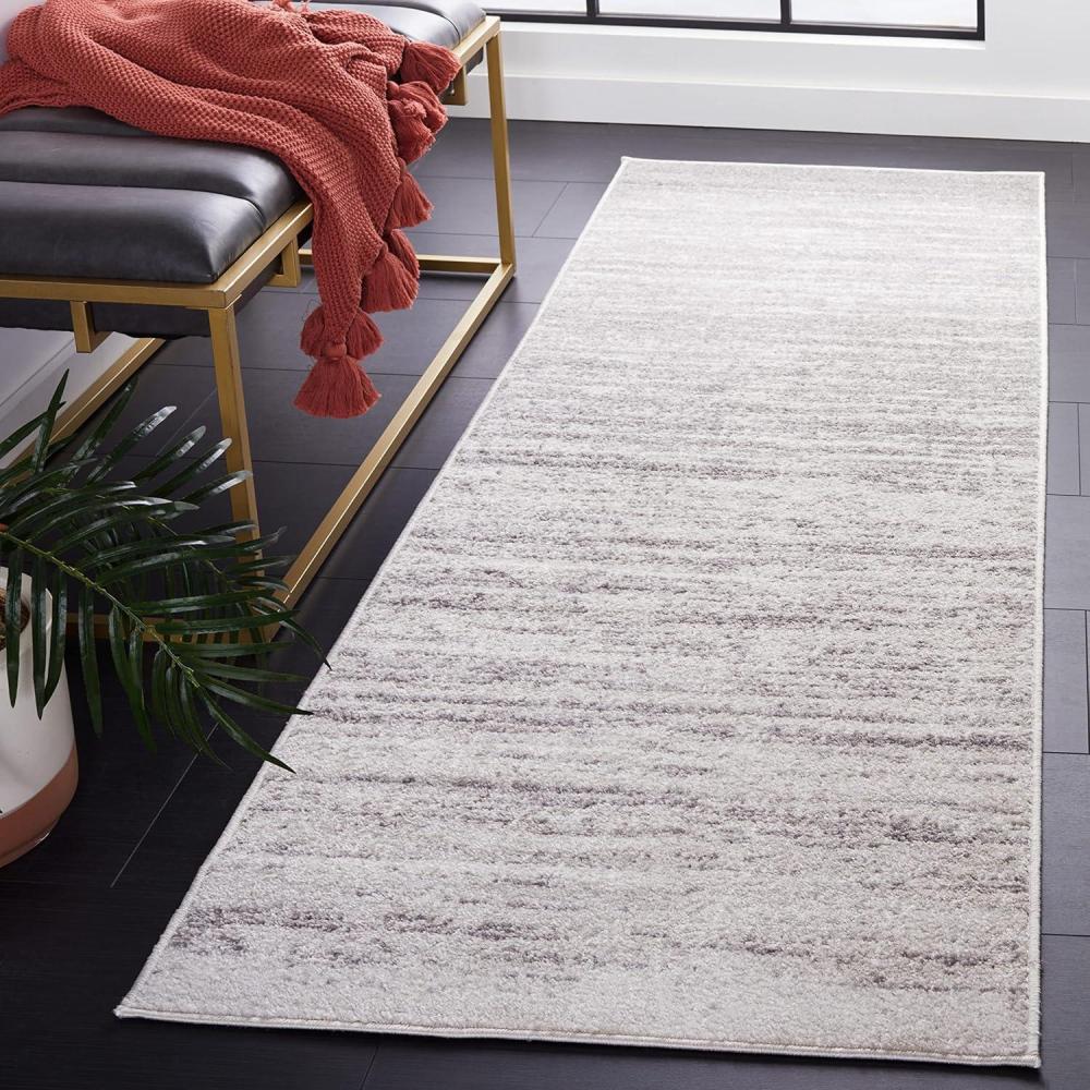 image:imageSAFAVIEH Area Rug 9x12 Adirondack Collection Large Navy amp Grey Modern Ombre Design Non Shedding amp Easy to Clean Ideal for Living Room Bedroom Office Dining Space ADR113EIvorySilver