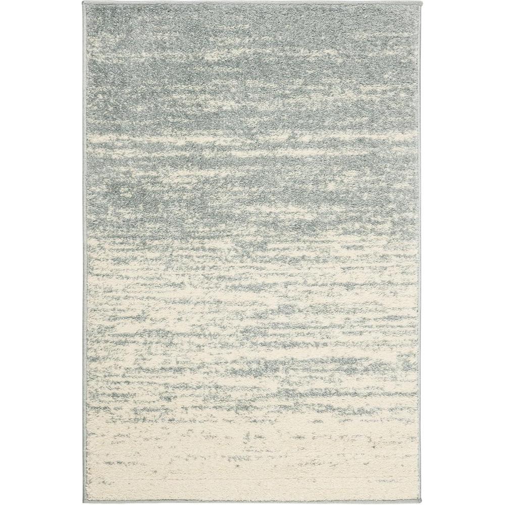 image:imageSAFAVIEH Area Rug 9x12 Adirondack Collection Large Navy amp Grey Modern Ombre Design Non Shedding amp Easy to Clean Ideal for Living Room Bedroom Office Dining Space ADR113ESlateCream