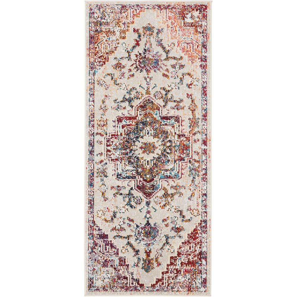 image:imageSAFAVIEH Crystal Collection Area Rug 8 x 10 Teal amp Rose Medallion Distressed Design NonShedding amp Easy Care Ideal for High Traffic Areas in Living Room Bedroom CRS501TLight BlueBurgundy