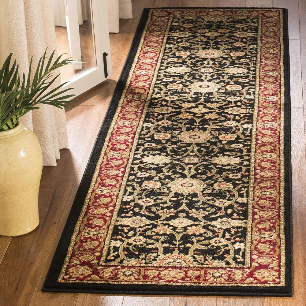 image:imageSAFAVIEH Lyndhurst Collection Area Rug  8 x 11 Black amp Red Traditional Oriental Design NonShedding amp Easy Care Ideal for High Traffic Areas in Living Room Bedroom LNH212GRed  Black