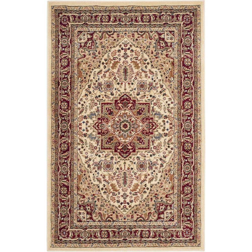 image:imageSAFAVIEH Lyndhurst Collection Area Rug 8 x 11 Ivory amp Red Traditional Oriental Design NonShedding amp Easy Care Ideal for High Traffic Areas in Living Room Bedroom LNH330AIvoryRed