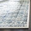 SAFAVIEH Area Rug 8×10 – Evoke Collection – Large – Ivory & Blue, Shabby Chic Oriental Medallion Design, Non-Shedding & Easy to Clean, Ideal for Living Room, Bedroom, Dining Space (EVK220C)(Ivory/Grey)