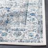 SAFAVIEH Area Rug 8×10 – Evoke Collection – Large – Ivory & Blue, Shabby Chic Oriental Medallion Design, Non-Shedding & Easy to Clean, Ideal for Living Room, Bedroom, Dining Space (EVK220C)(Ivory/Grey)