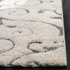SAFAVIEH Area Rug 8×10 – Florida Shag Collection – Large – Cream & Blue, Scroll Design, Non-Shedding & Easy to Clean, High-Low Plush Pile, Ideal for Living Room, Bedroom, Dining Space (SG455-1165)(Beige/Blue Grey)