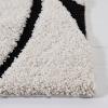 SAFAVIEH Area Rug 8×10 – Florida Shag Collection – Large – Grey & Grey, Non-Shedding & Easy Cleaning, Plush Thick Pile, Ideal for Living Room, Bedroom, Dining Space (SG471080)(Ivory/Black)