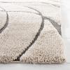SAFAVIEH Area Rug 8×10 – Florida Shag Collection – Large – Grey & Grey, Non-Shedding & Easy Cleaning, Plush Thick Pile, Ideal for Living Room, Bedroom, Dining Space (SG471080)(Cream/Grey)