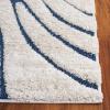 SAFAVIEH Area Rug 8×10 – Florida Shag Collection – Large – Grey & Grey, Non-Shedding & Easy Cleaning, Plush Thick Pile, Ideal for Living Room, Bedroom, Dining Space (SG471080)(Cream/Blue)