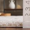 SAFAVIEH Area Rug 8×10 – Florida Shag Collection – Large – Grey & Grey, Non-Shedding & Easy Cleaning, Plush Thick Pile, Ideal for Living Room, Bedroom, Dining Space (SG471080)(Creme)