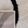 SAFAVIEH Area Rug 8×10 – Florida Shag Collection – Large – Grey & Grey, Non-Shedding & Easy Cleaning, Plush Thick Pile, Ideal for Living Room, Bedroom, Dining Space (SG471080)(Ivory/Black)