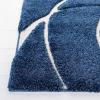 SAFAVIEH Area Rug 8×10 – Florida Shag Collection – Large – Grey & Grey, Non-Shedding & Easy Cleaning, Plush Thick Pile, Ideal for Living Room, Bedroom, Dining Space (SG471080)(Navy/Ivory)