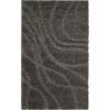 SAFAVIEH Area Rug 8×10 – Florida Shag Collection – Large – Grey & Grey, Non-Shedding & Easy Cleaning, Plush Thick Pile, Ideal for Living Room, Bedroom, Dining Space (SG471080)(Grey)