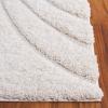 SAFAVIEH Area Rug 8×10 – Florida Shag Collection – Large – Grey & Grey, Non-Shedding & Easy Cleaning, Plush Thick Pile, Ideal for Living Room, Bedroom, Dining Space (SG471080)(Creme)