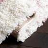 SAFAVIEH Area Rug 8×10 – Fontana Shag Collection – Large – Grey & Ivory, Modern Design, Non-Shedding & Easy Cleaning, Ultra Plush Thick Pile, Ideal for Living Room, Bedroom, Dining Space (FNT886F)(Pink/Ivory)