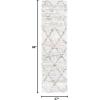 SAFAVIEH Area Rug 8×10 – Fontana Shag Collection – Large – Grey & Ivory, Modern Design, Non-Shedding & Easy Cleaning, Ultra Plush Thick Pile, Ideal for Living Room, Bedroom, Dining Space (FNT886F)(Turquoise/Ivory)