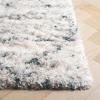 SAFAVIEH Area Rug 8×10 – Fontana Shag Collection – Large – Grey & Ivory, Modern Design, Non-Shedding & Easy Cleaning, Ultra Plush Thick Pile, Ideal for Living Room, Bedroom, Dining Space (FNT886F)(Green/Ivory)