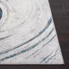 SAFAVIEH Area Rug 8×10 – Orchard Collection – Large – Grey & Gold, Modern Abstract Design, Non-Shedding & Easy Cleaning, Ideal for Living Room, Bedroom, Office, Dining Space (ORC617H)(Grey/Blue)