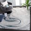 SAFAVIEH Area Rug 8×10 – Orchard Collection – Large – Grey & Gold, Modern Abstract Design, Non-Shedding & Easy Cleaning, Ideal for Living Room, Bedroom, Office, Dining Space (ORC617H)(Grey/Blue)