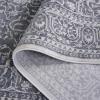SAFAVIEH Area Rug 8×10 – Reflection Collection – Large – Light Grey & Cream, Non-Shedding & Easy Cleaning, Ideal for Living Room, Bedroom, Dining Space (RFT670C)(Dark Grey/Cream)