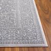 SAFAVIEH Area Rug 8×10 – Reflection Collection – Large – Light Grey & Cream, Non-Shedding & Easy Cleaning, Ideal for Living Room, Bedroom, Dining Space (RFT670C)(Light Grey/Cream)