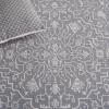 SAFAVIEH Area Rug 8×10 – Reflection Collection – Large – Light Grey & Cream, Non-Shedding & Easy Cleaning, Ideal for Living Room, Bedroom, Dining Space (RFT670C)(Light Grey/Cream)