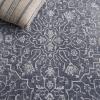 SAFAVIEH Area Rug 8×10 – Reflection Collection – Large – Light Grey & Cream, Non-Shedding & Easy Cleaning, Ideal for Living Room, Bedroom, Dining Space (RFT670C)(Dark Grey/Cream)