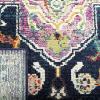 SAFAVIEH Crystal Collection Area Rug – 8′ x 10′, Teal & Rose, Medallion Distressed Design, Non-Shedding & Easy Care, Ideal for High Traffic Areas in Living Room, Bedroom (CRS501T)(Navy/Fuchsia)