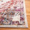 SAFAVIEH Crystal Collection Area Rug – 8′ x 10′, Teal & Rose, Medallion Distressed Design, Non-Shedding & Easy Care, Ideal for High Traffic Areas in Living Room, Bedroom (CRS501T)(Light Blue/Burgundy)