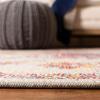 SAFAVIEH Crystal Collection Area Rug – 8′ x 10′, Teal & Rose, Medallion Distressed Design, Non-Shedding & Easy Care, Ideal for High Traffic Areas in Living Room, Bedroom (CRS501T)(Light Blue/Burgundy)