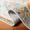 SAFAVIEH Crystal Collection Area Rug – 8′ x 10′, Teal & Rose, Medallion Distressed Design, Non-Shedding & Easy Care, Ideal for High Traffic Areas in Living Room, Bedroom (CRS501T)(Orange/Teal)